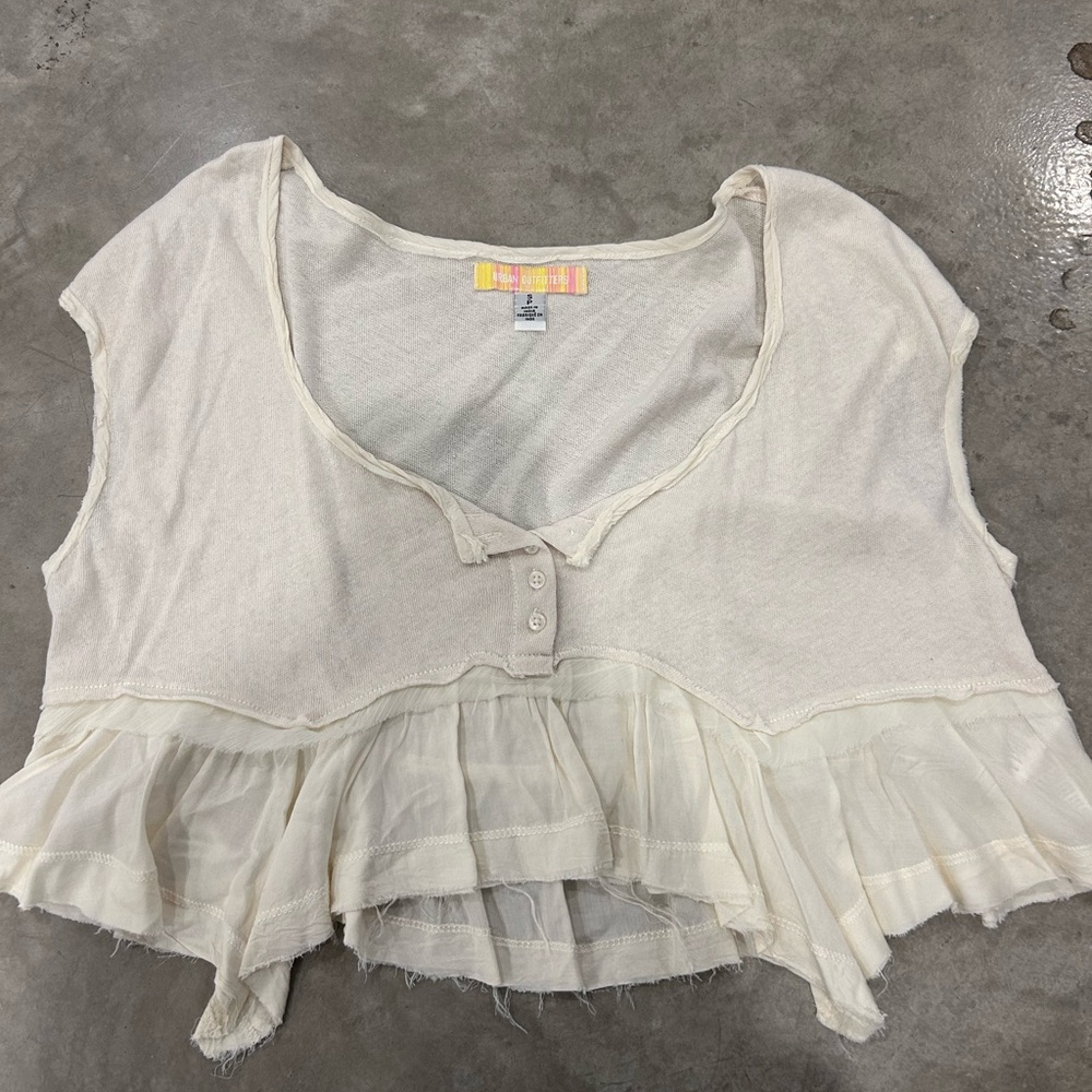 Urban Outfitters Light Gray Knit Top